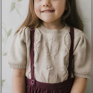 Jamie Kay Vivienne Knitted Top Mouse Marle 3Yr